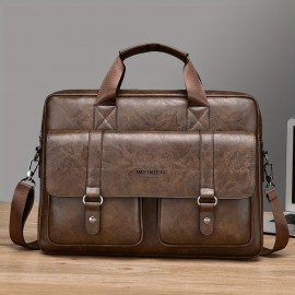 Men's Crossbody Bag - New Business Briefcase, Large Capacity Laptop Backpack with Premium Design, Minimalist Shoulder Tote for Men